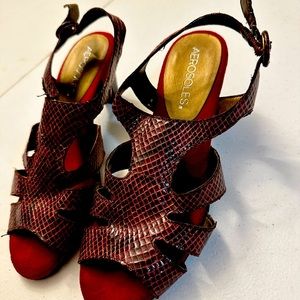 Red vintage sandals, super comfortable. Like new.